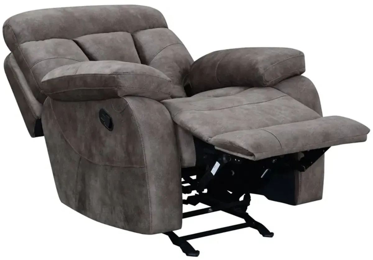 Bogata Taupe Glider Recliner Chair