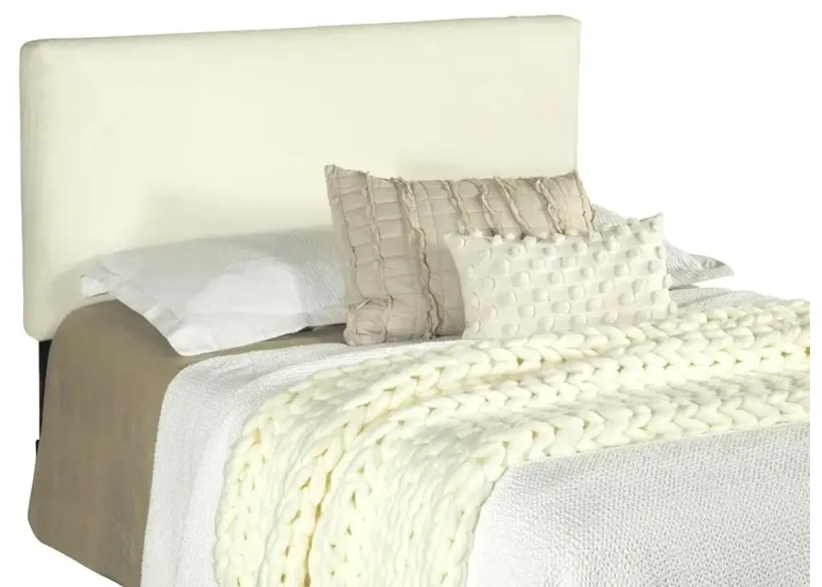 Coaster Gigi Upholstered Queen Or Full Panel Headboard Ivory