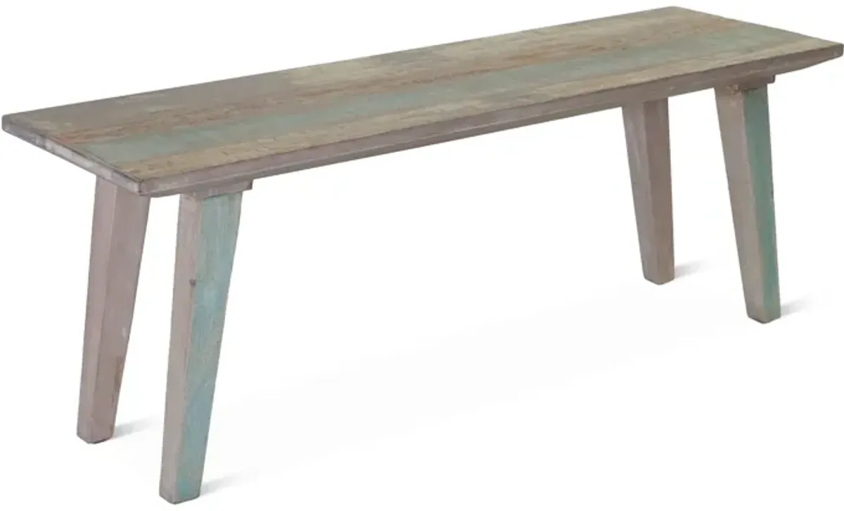 Home Trends Design Ibiza 48-Inch Vintage Reclaimed Teak Dining Bench