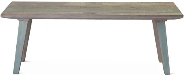 Home Trends Design Ibiza 48-Inch Vintage Reclaimed Teak Dining Bench