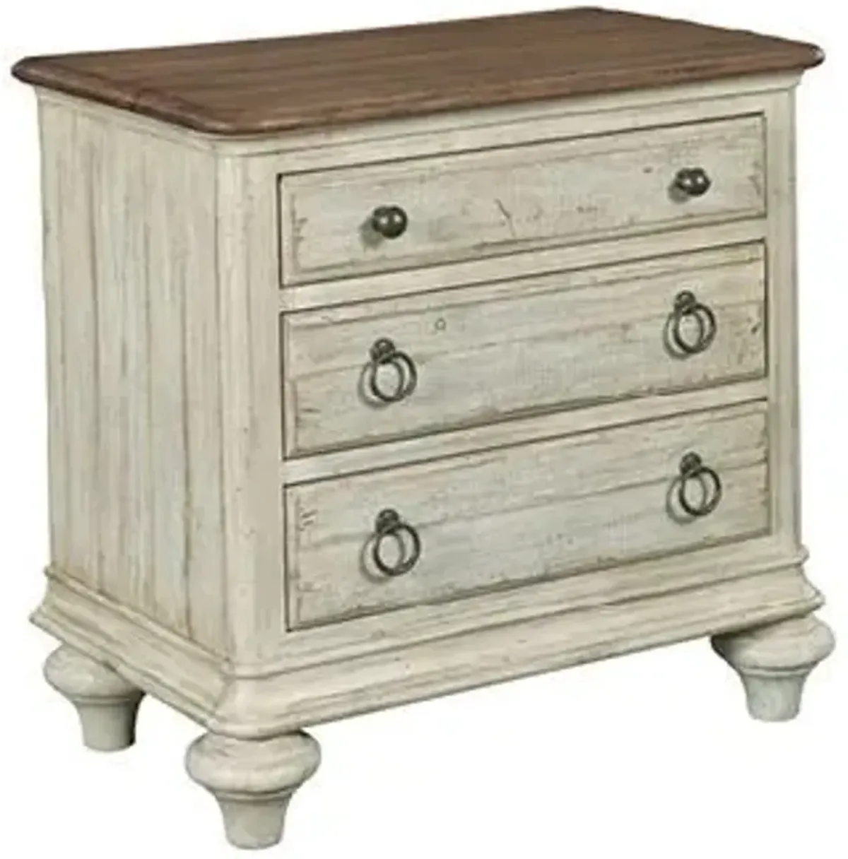 Kincaid Weatherford Cornsilk 3-Drawer Nightstand