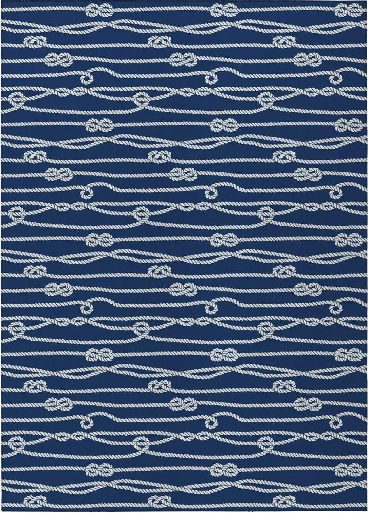 Dalyn Sailor's Stripe Classic Nautical Rope & Knot Pattern 5'X8' Area Rug