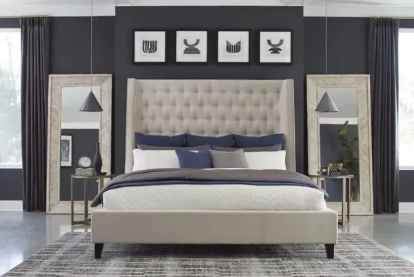 QUEEN BED PORCELAIN ELAINA