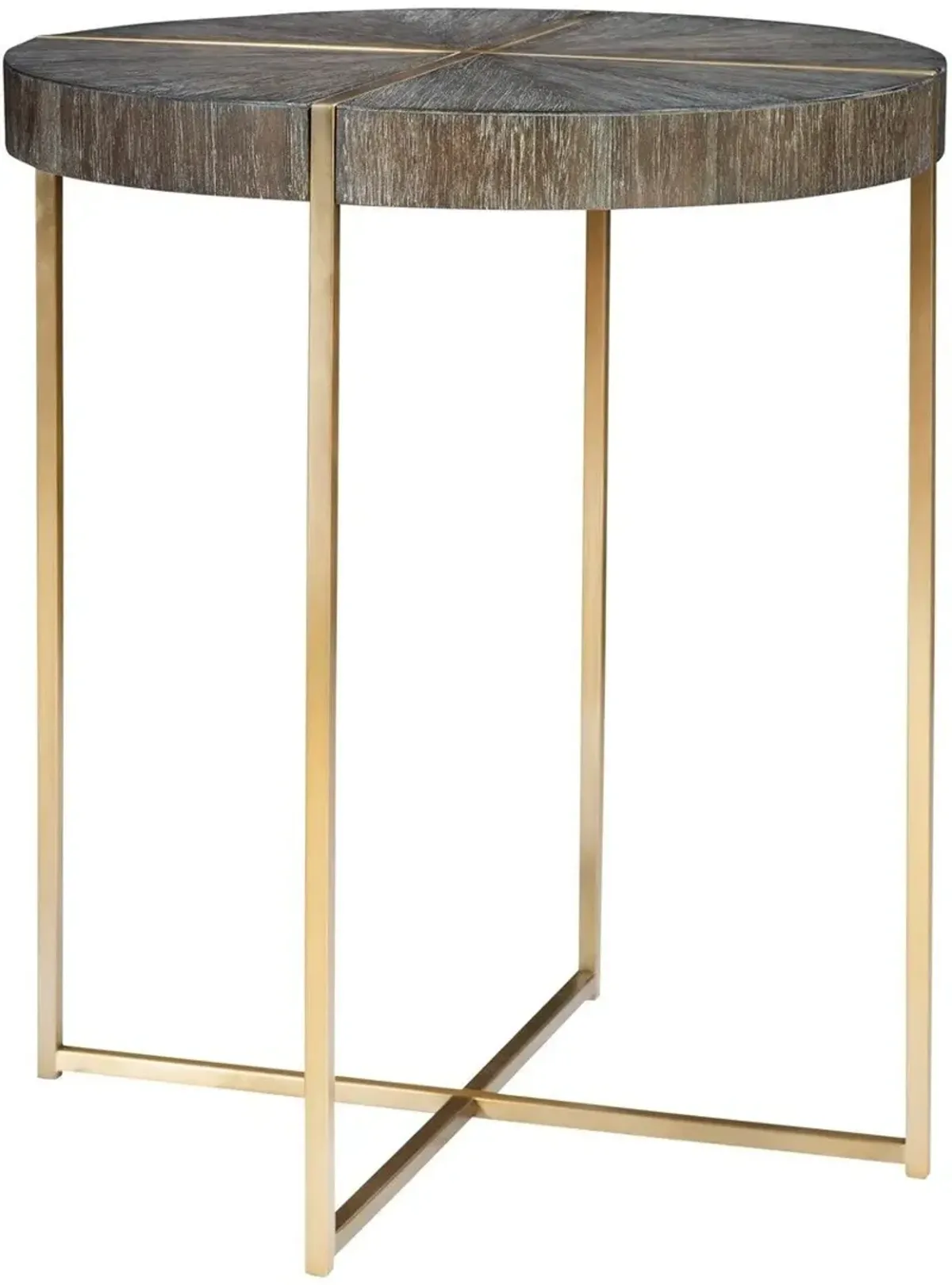 Uttermost Taja Brushed Brass Accent Table