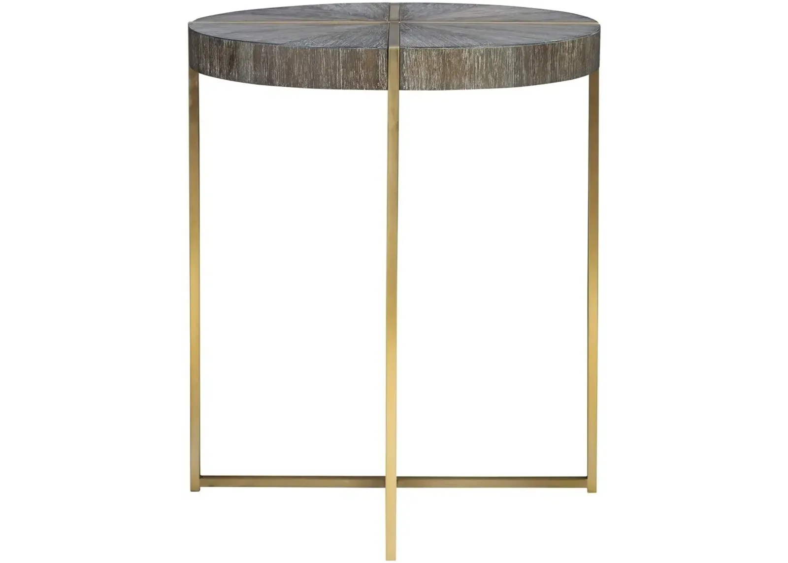 Uttermost Taja Brushed Brass Accent Table