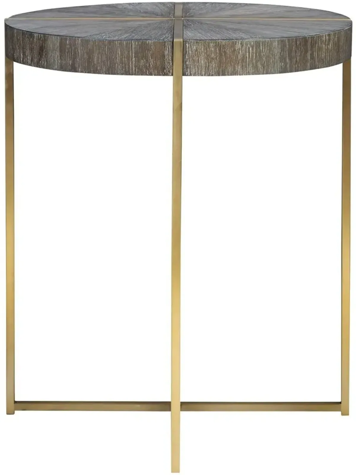 Uttermost Taja Brushed Brass Accent Table