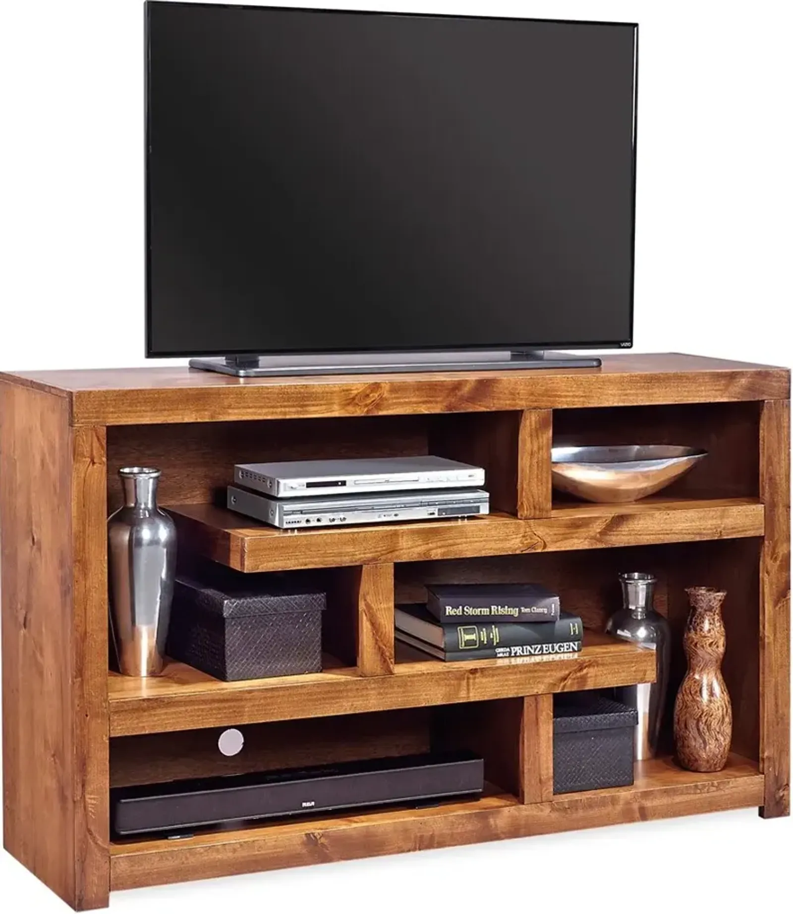 Aspenhome Lifestyle Tobacco 60 Inch Open TV Stand Console