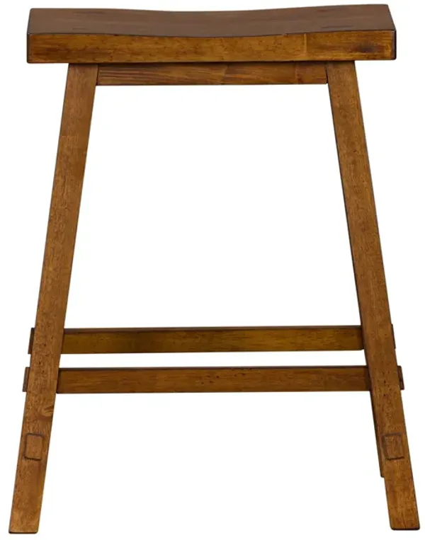 Liberty Furniture Creations Ii Sawhorse Tobacco 24 Inch Counter Stool
