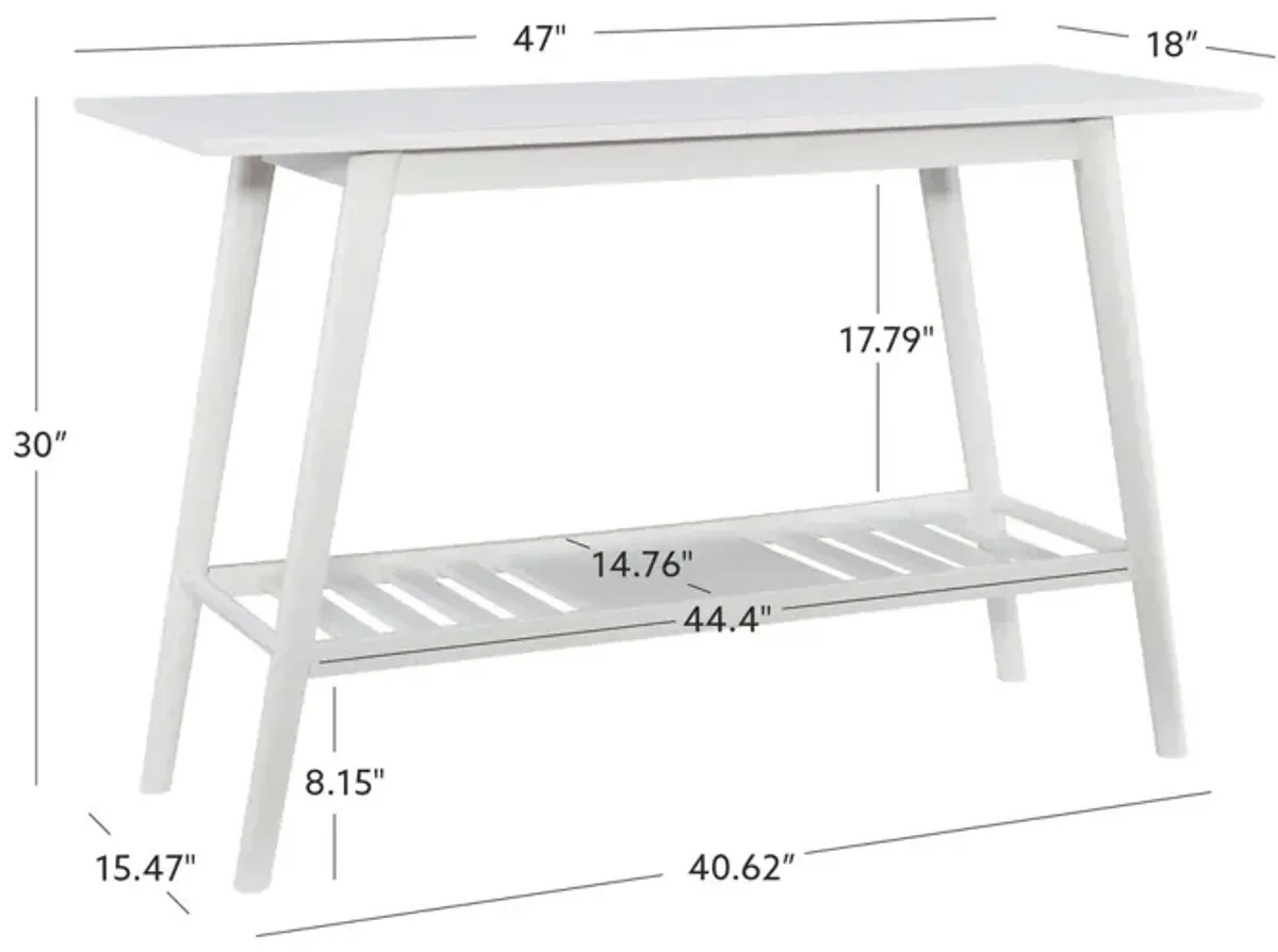 Linon Charlotte Console Table White