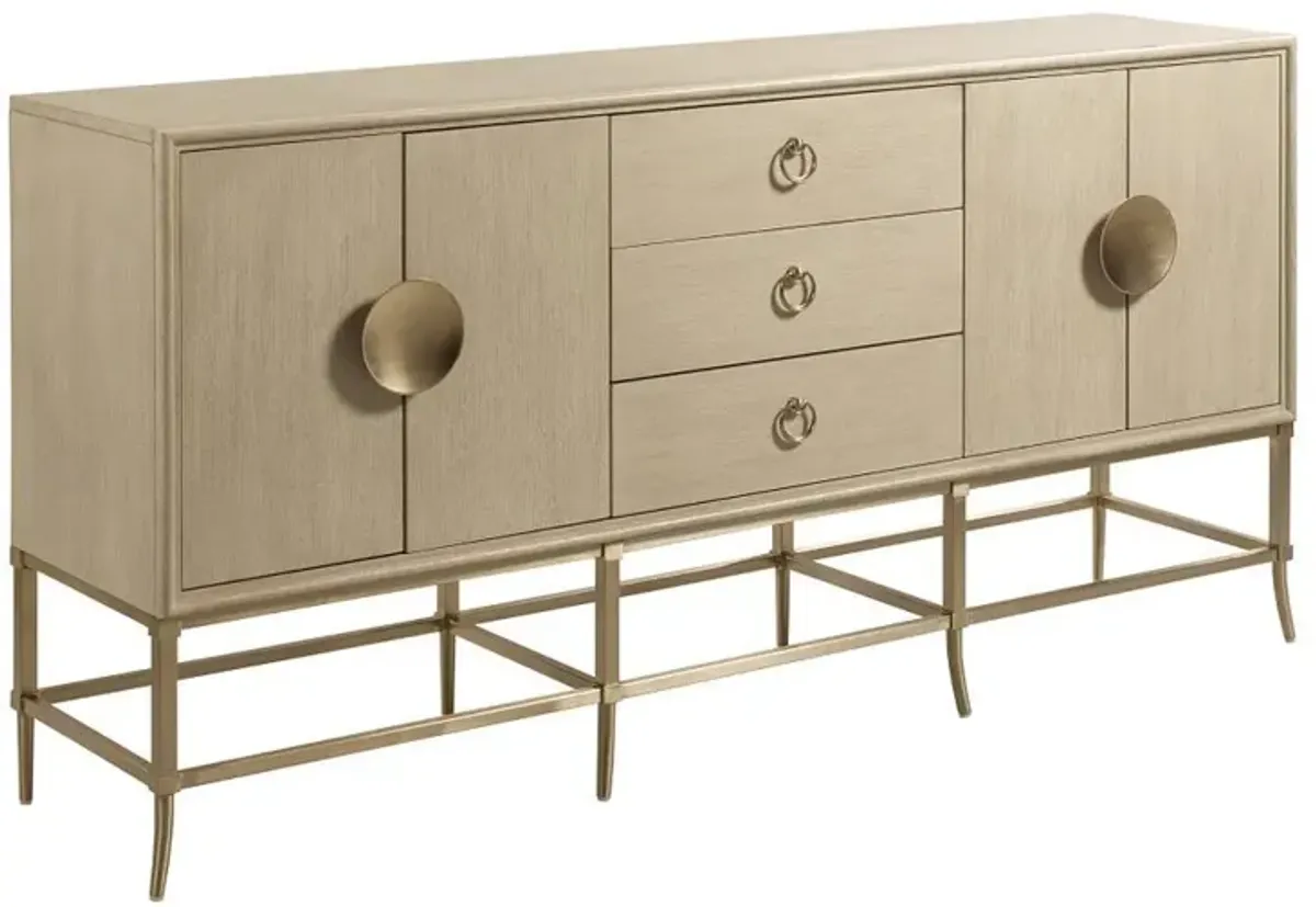 American Drew Lenox Alabaster 3-Drawer 4-Door Dining Sideboard