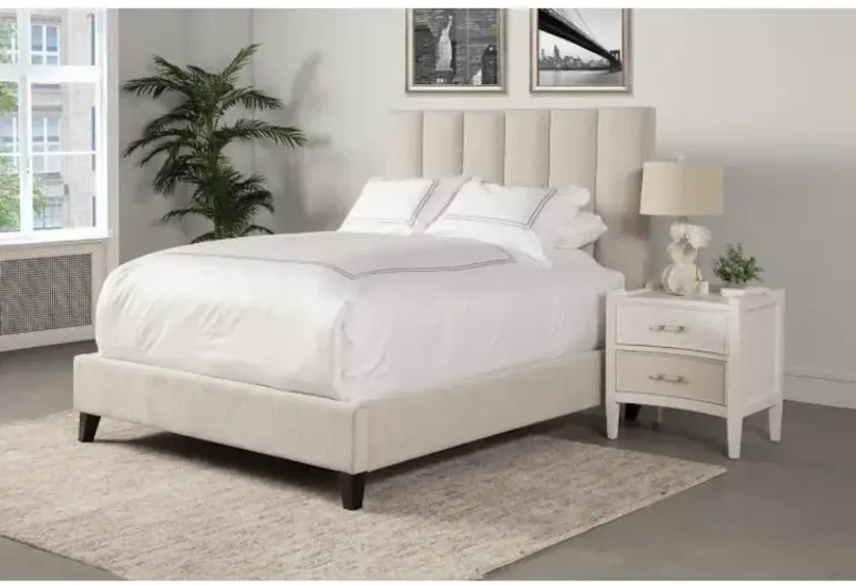 Avery Collection Queen Size Headboard in Dune Beige Color