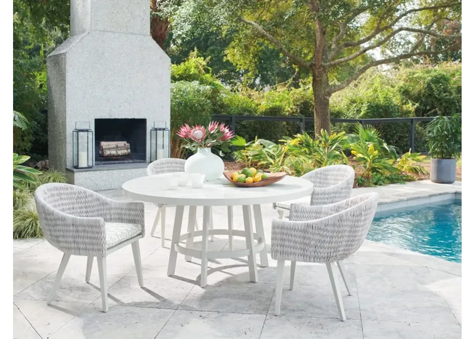 Outdoor Round Dining Table - Seabrook