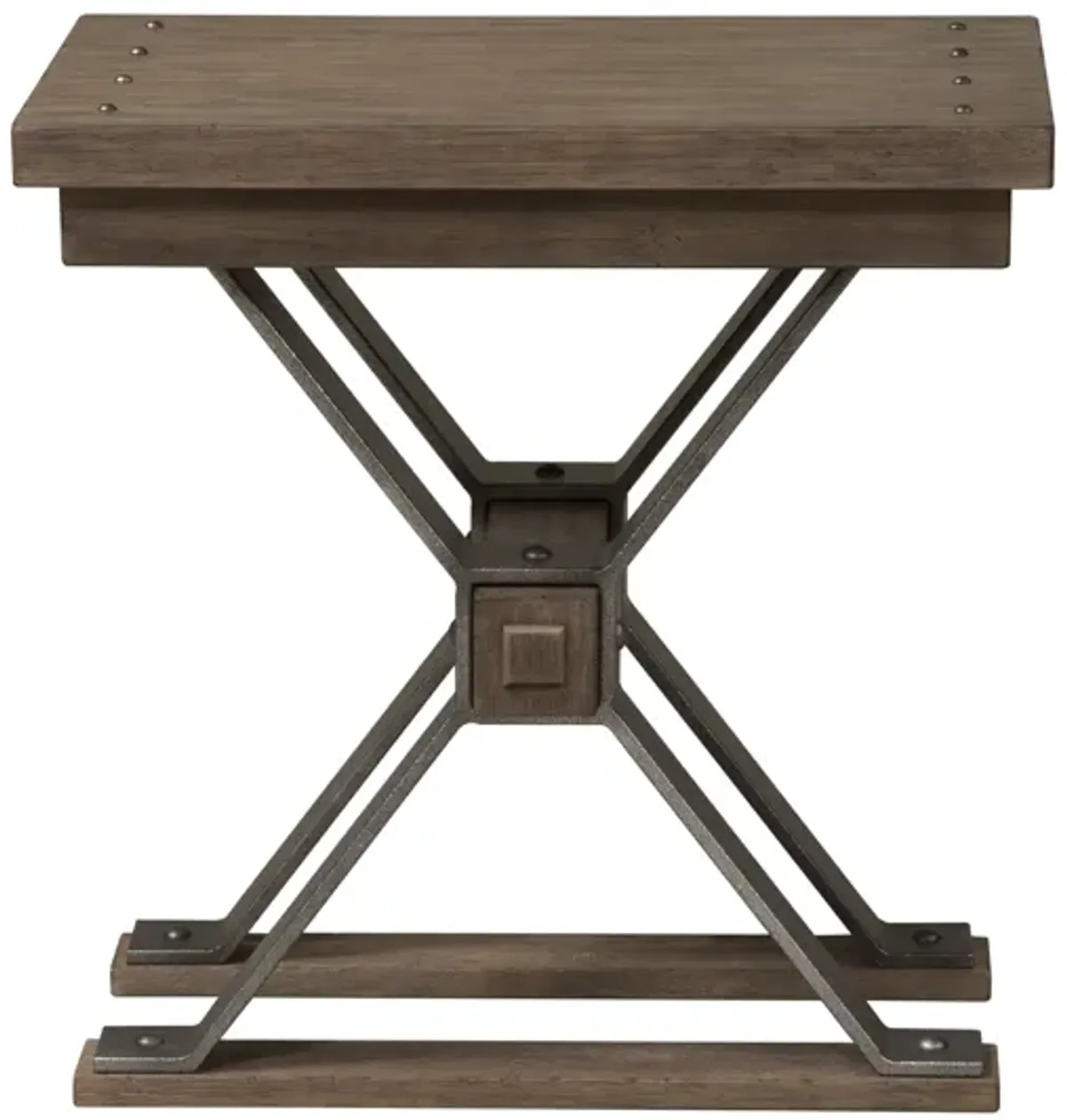 Liberty Furniture Sonoma Road Weather Beaten Bark Chair Side Table