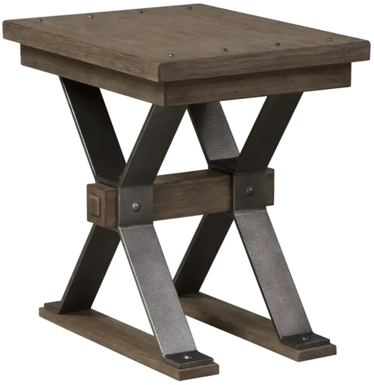 Liberty Furniture Sonoma Road Weather Beaten Bark Chair Side Table