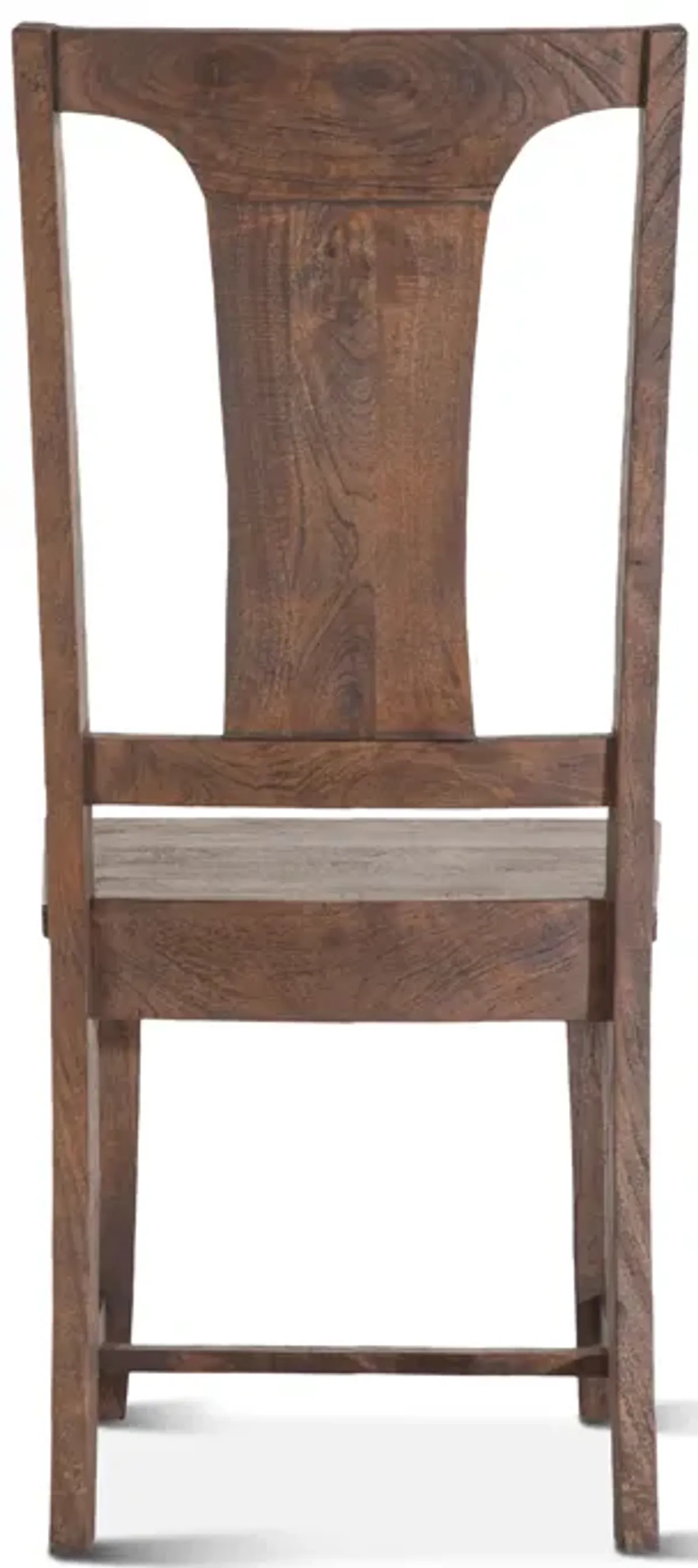 NIMES VINTAGE BROWN MANGO WOOD DINING CHAIR