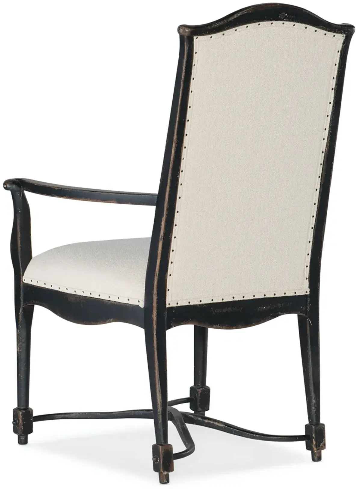 Hooker Furniture Ciao Bella Upholstered Back Aged Black Armchair