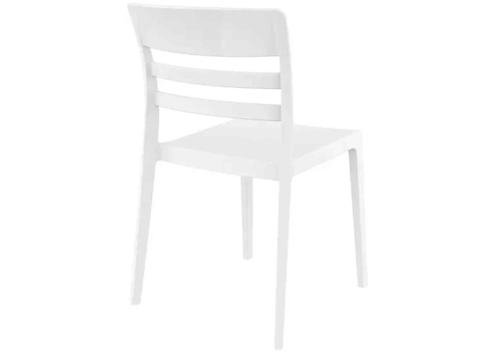 Compamia Moon Dining Chair White Glossy White