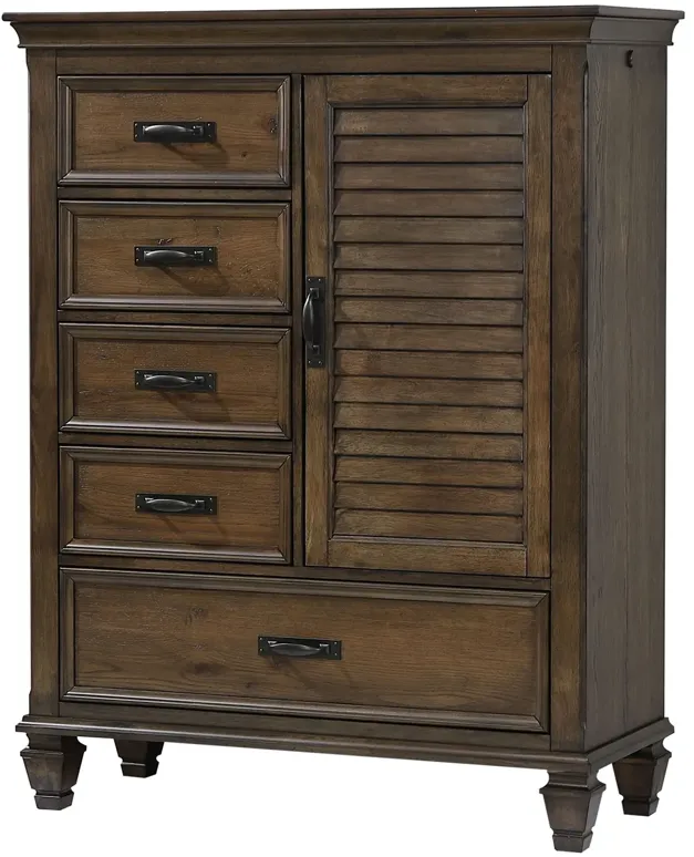 FRANCO DOOR CHEST BURNISHED OAK