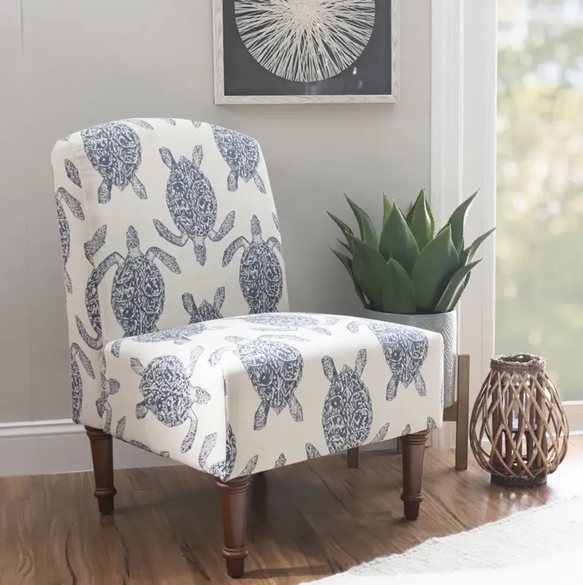 Powell Hawksbill Accent Armless Chair