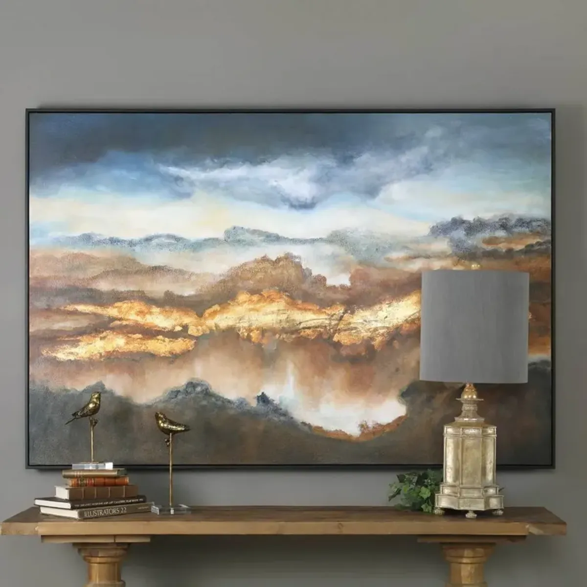 Uttermost Valley of Light Earth Tone Landscape Wall Art