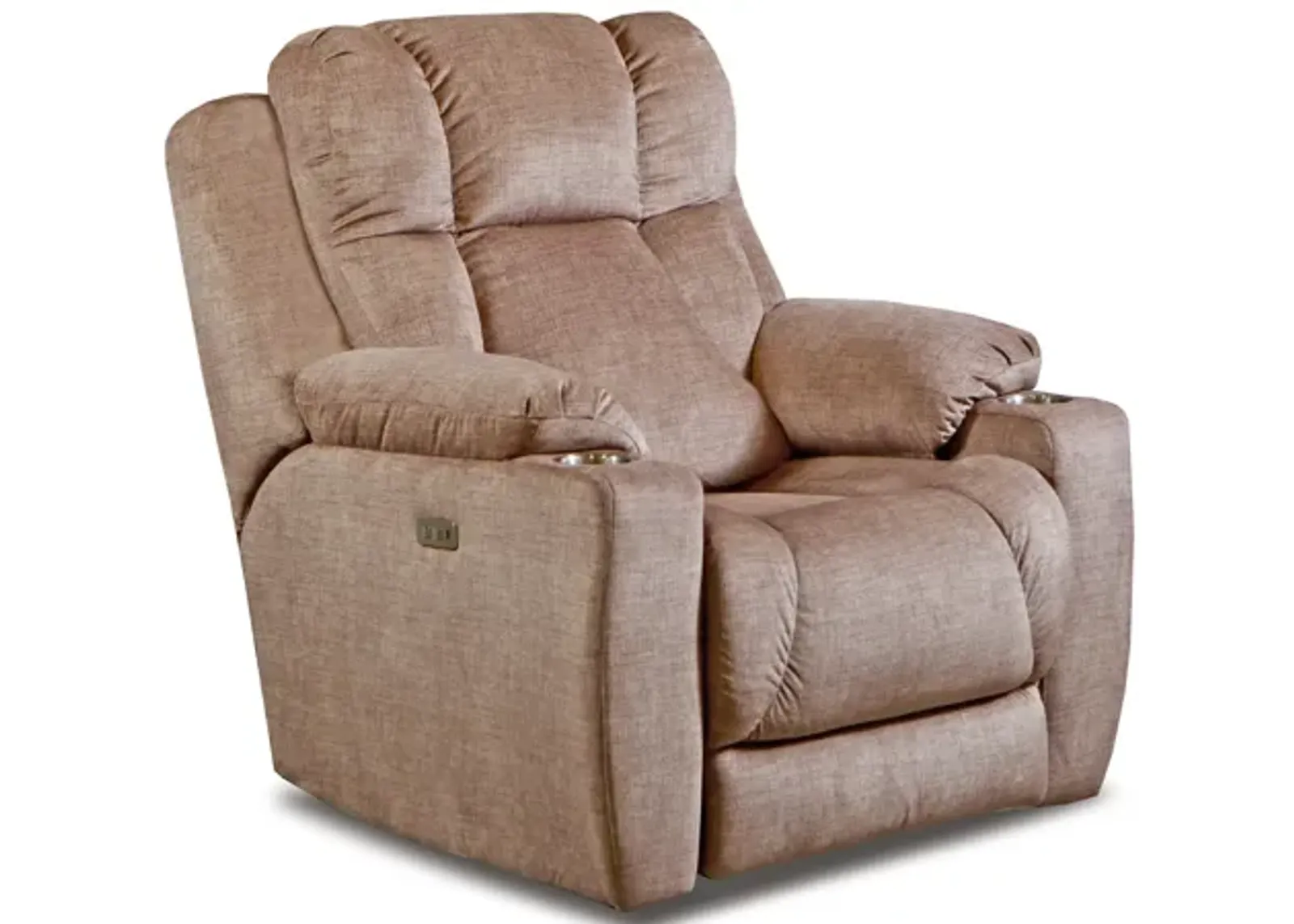 Souther Motion Big Man's Recliner with Power Headrest in Maximus Fossil