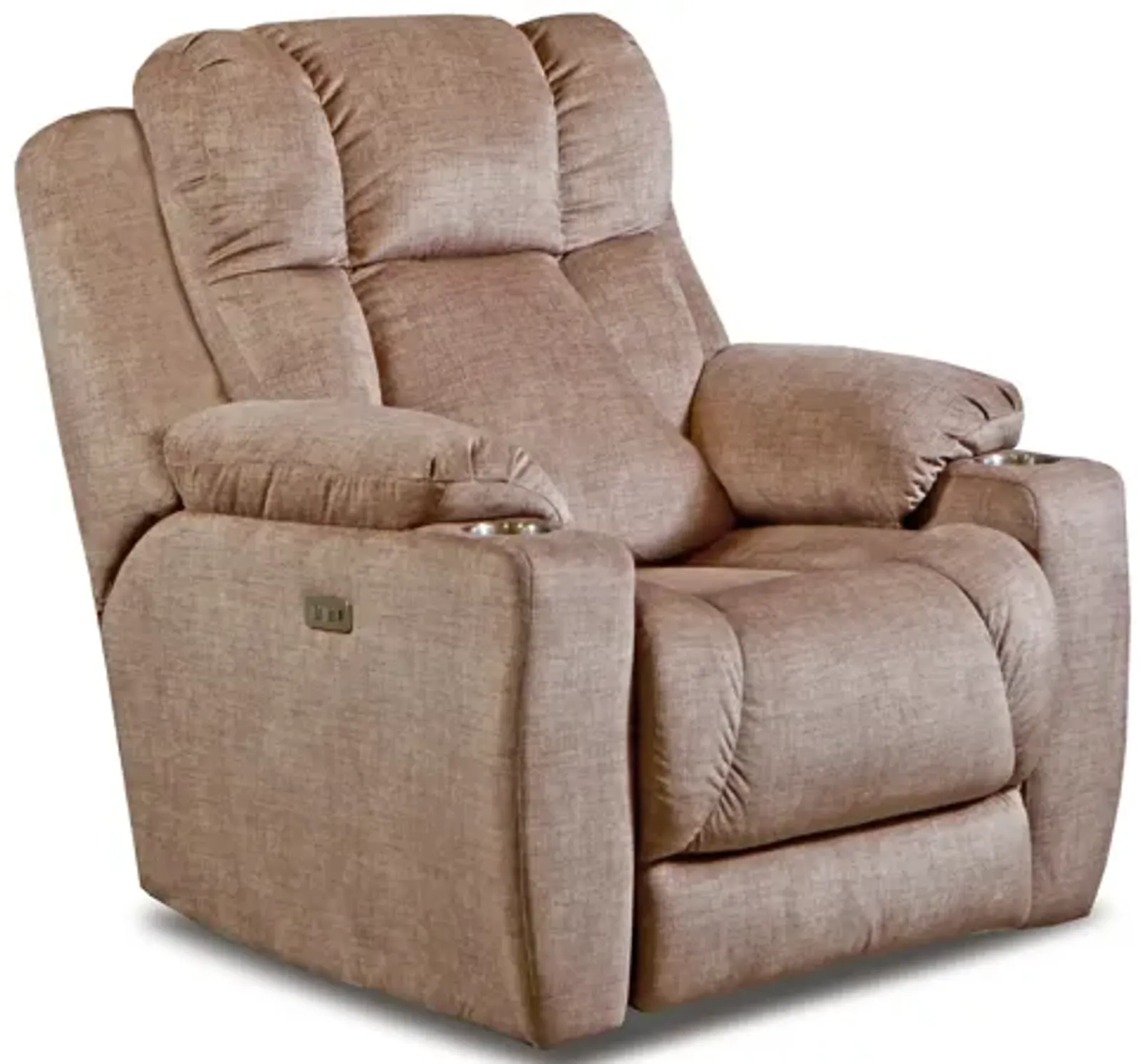 Souther Motion Big Man's Recliner with Power Headrest in Maximus Fossil