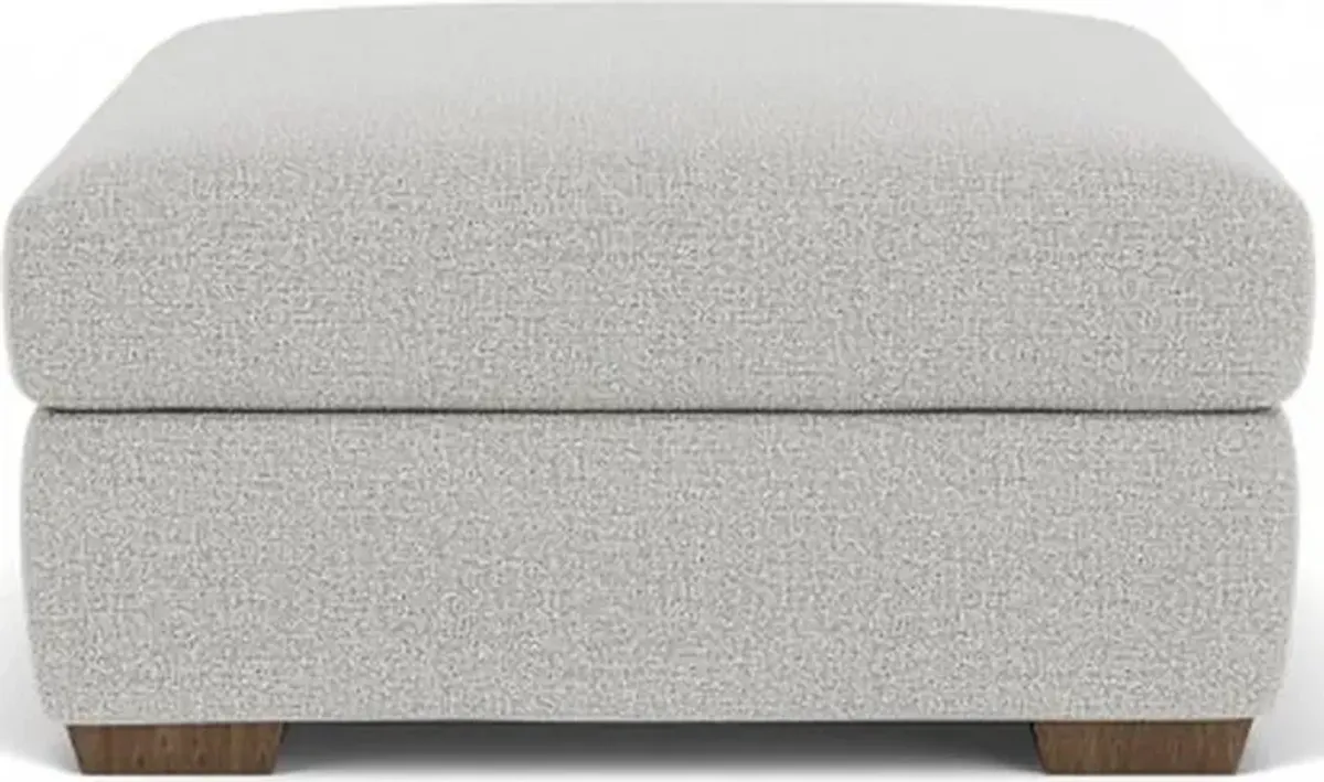 Flexsteel Collins Glacier Square Cocktail Ottoman