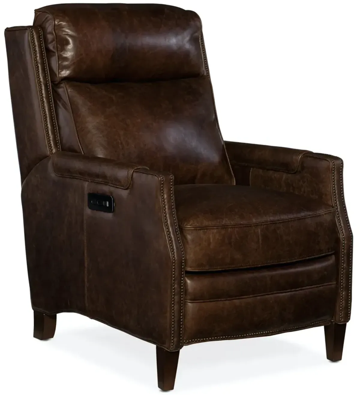 Hooker Furniture Regale Power Leather Recliner Chair with Power Headrest