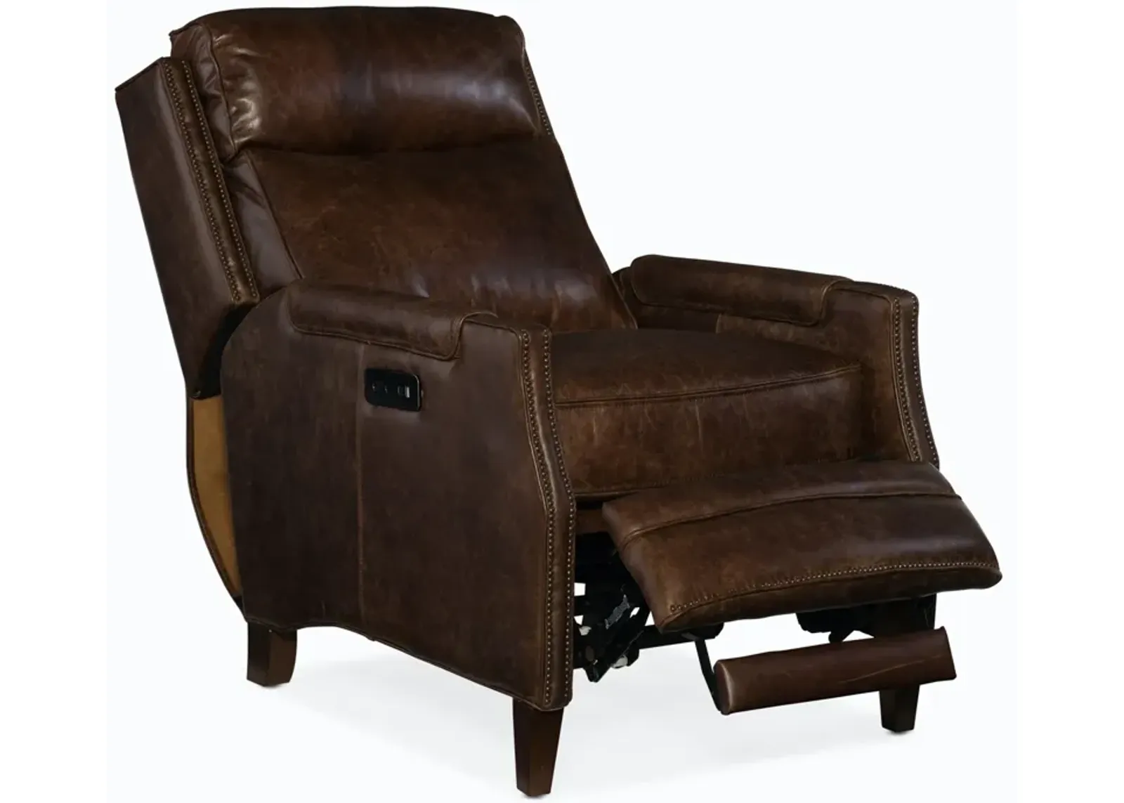 Hooker Furniture Regale Power Leather Recliner Chair with Power Headrest