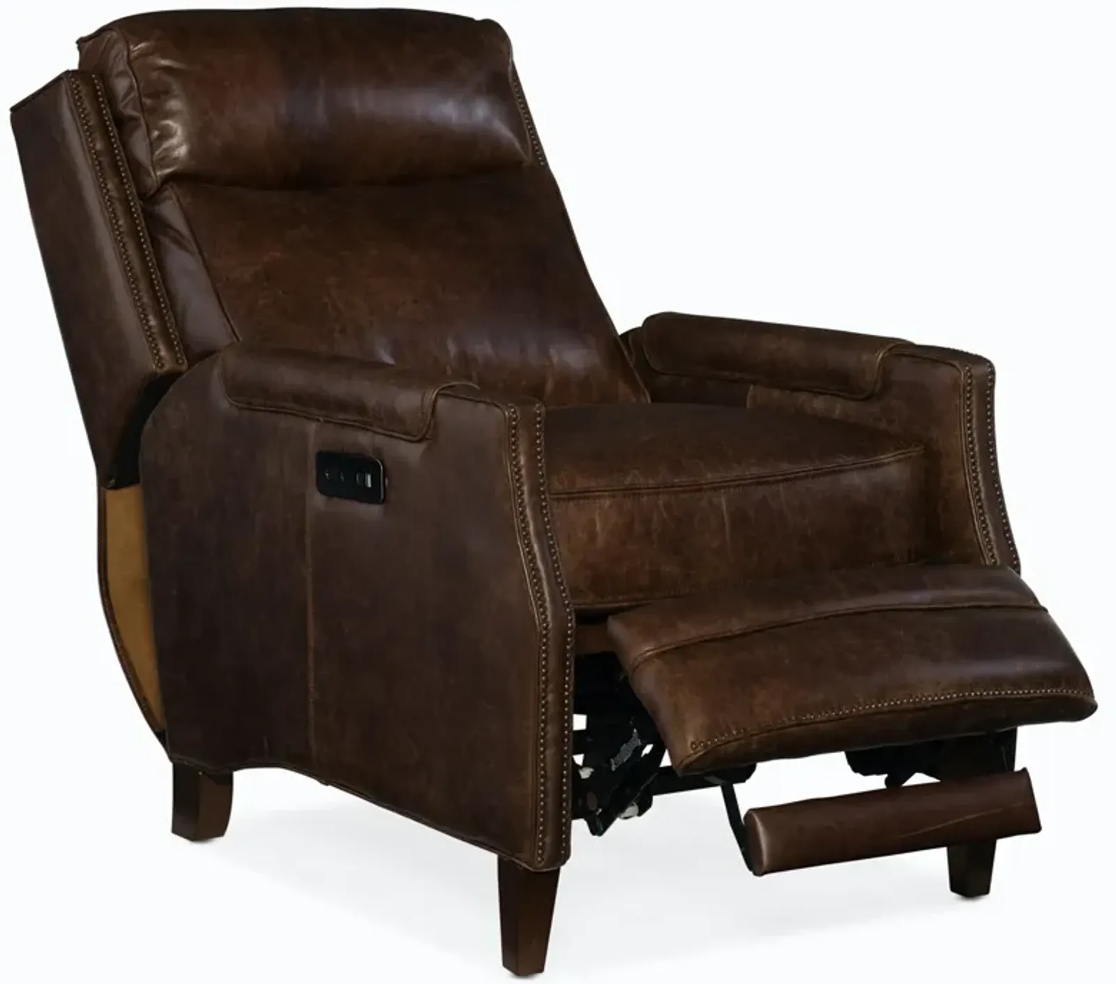 Hooker Furniture Regale Power Leather Recliner Chair with Power Headrest