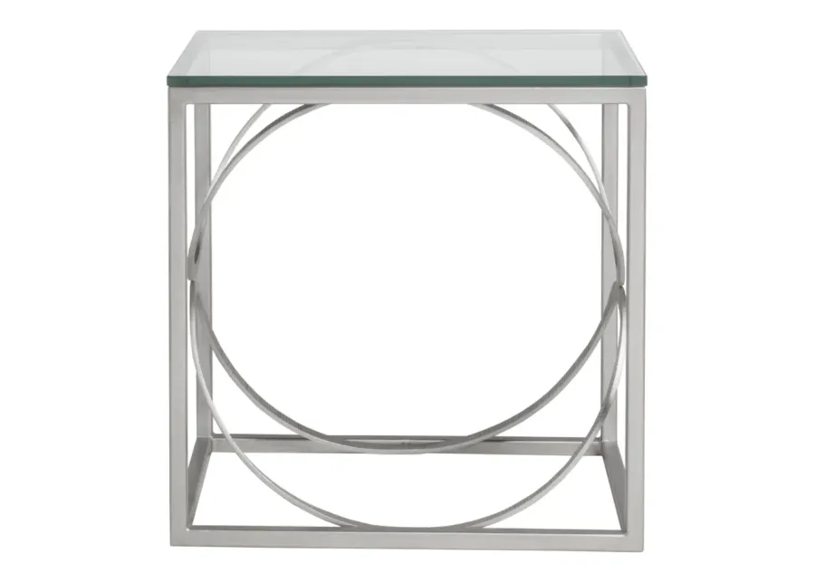 ELLIPSE RECTANGULAR END TABLE METAL DESIGNS