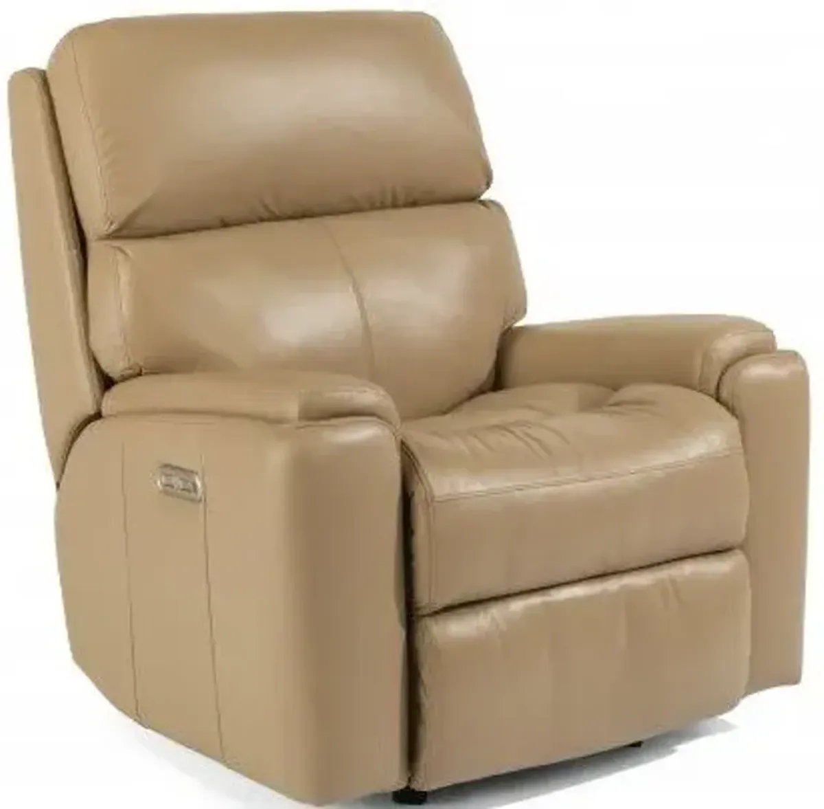 Flexsteel Rio Caffe Latte Power Leather Recliner with Power Headrest