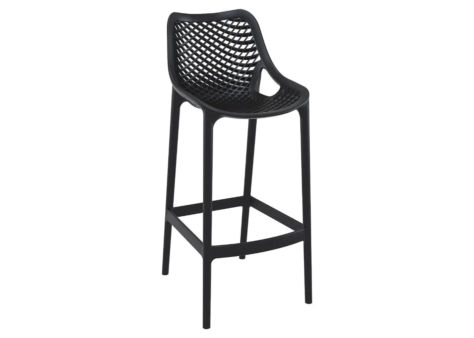 Compamia Sky Air Square Bar Set with 2 Barstools Black