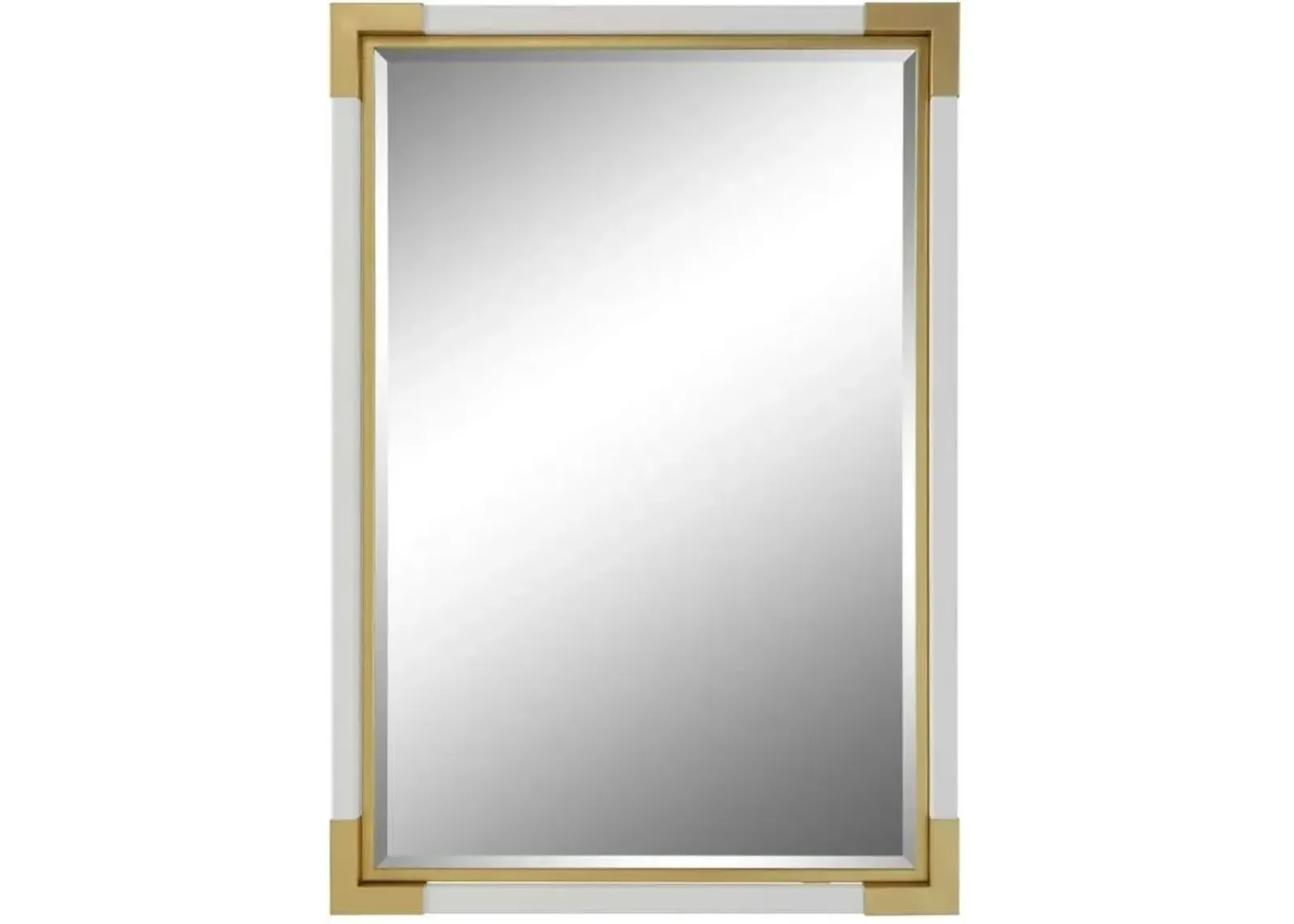 Uttermost Malik Gold/White Mirror