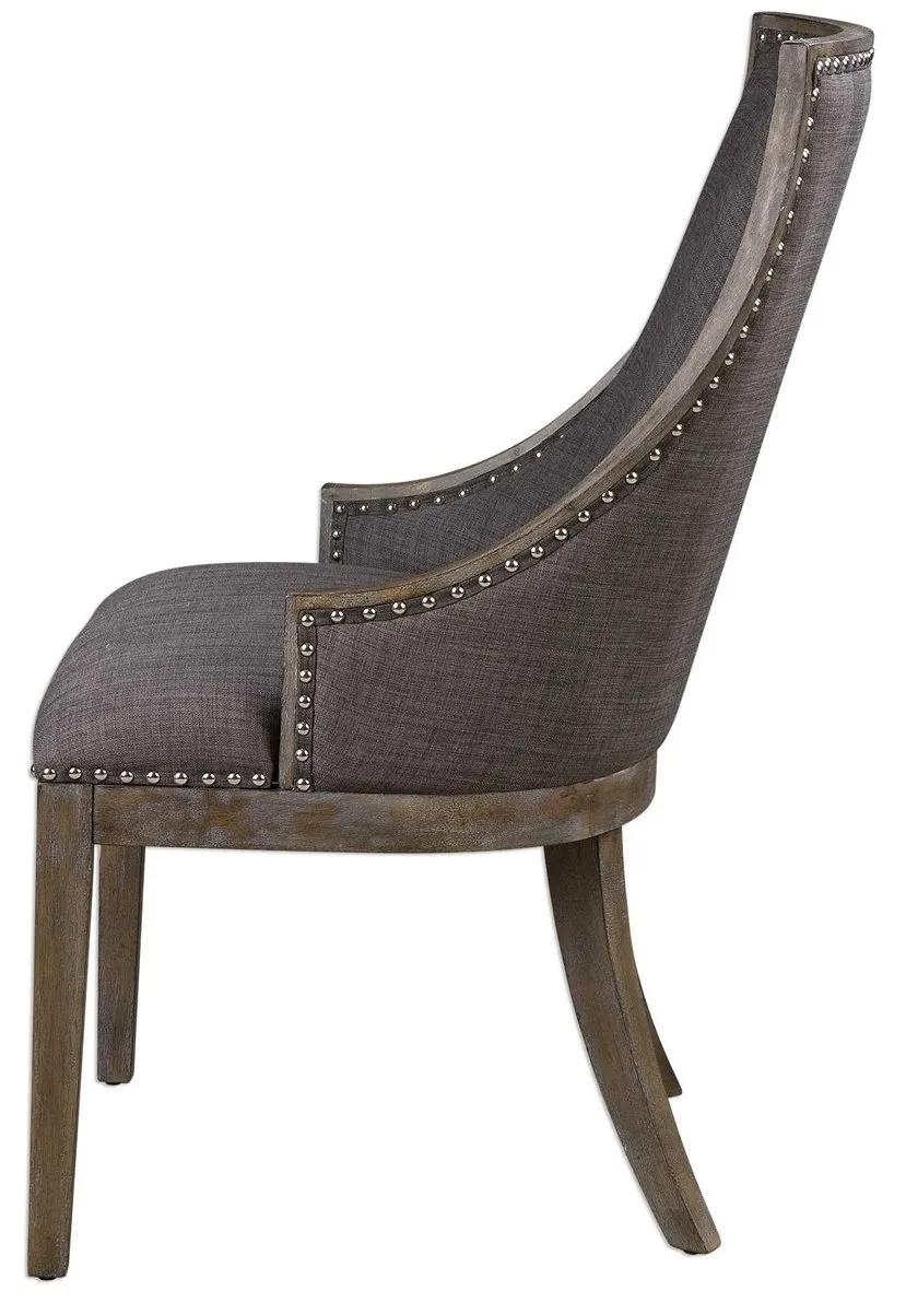 AIDRIAN GRAY ACCENT CHAIR