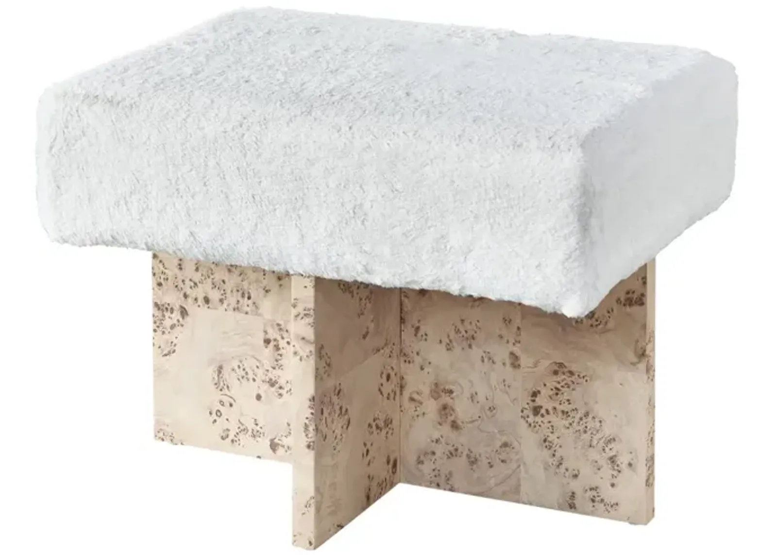 Universal Tranquility Miranda Kerr Home Riviera Bunny Cream/Mappa Burl Bunching Bench