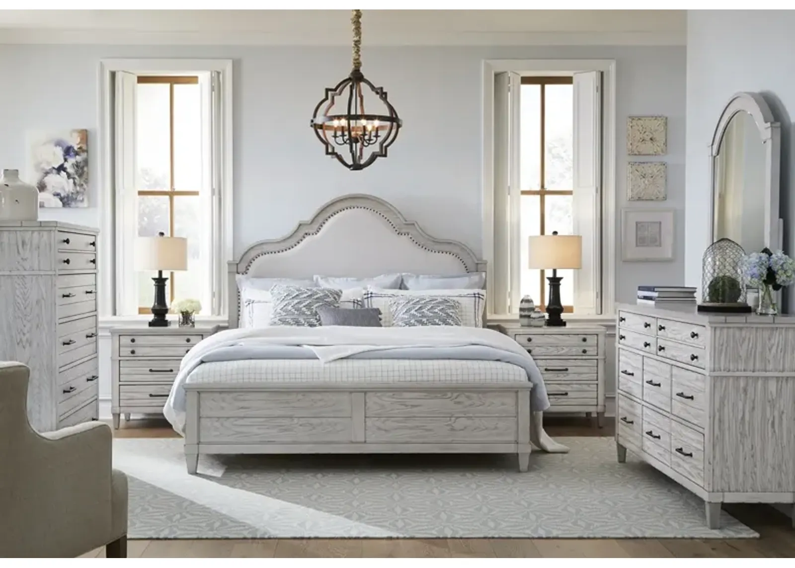 Legacy Classic Upholstered Panel Bed California King Belhaven