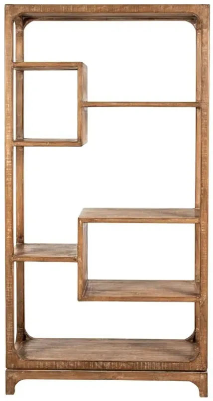 NATURAL GREY MORGAN ETAGERE/BOOKSHELF