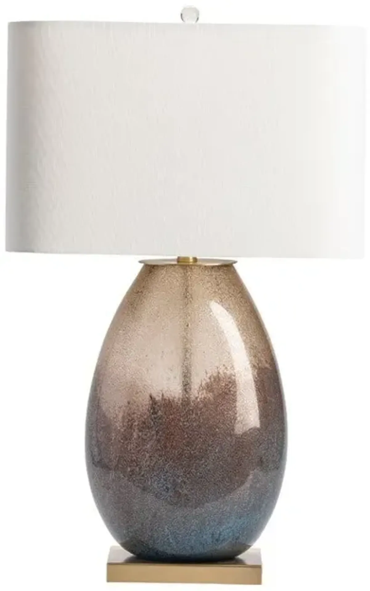 Crestview Noah Smoked Glass Table Lamp