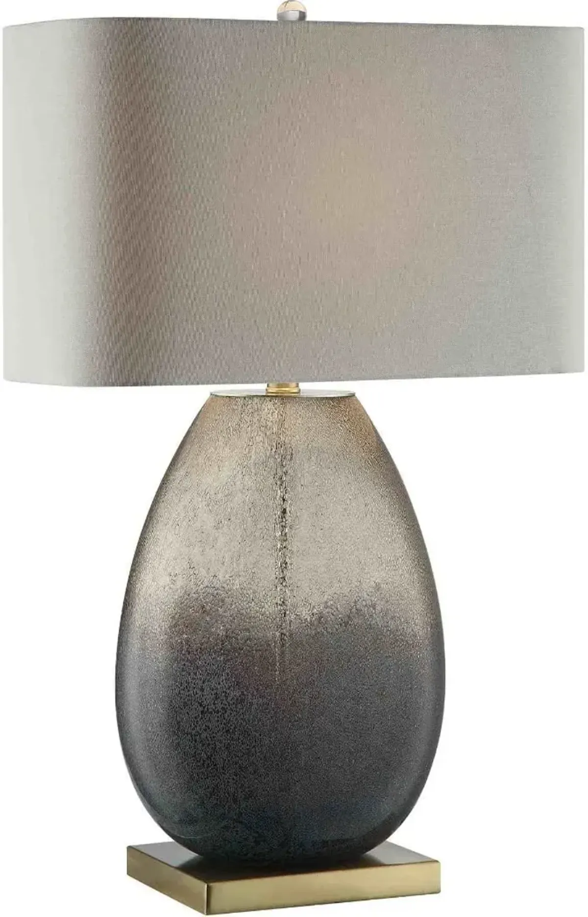 Crestview Noah Smoked Glass Table Lamp