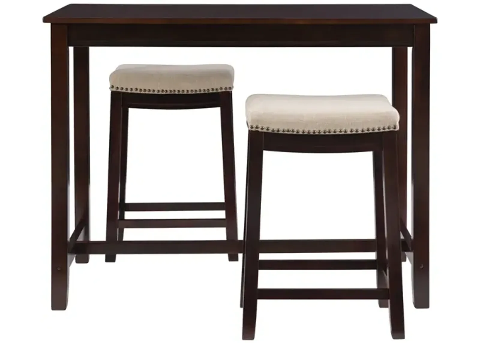 Claridge 3-Piece Counter Set - Walnut Linen