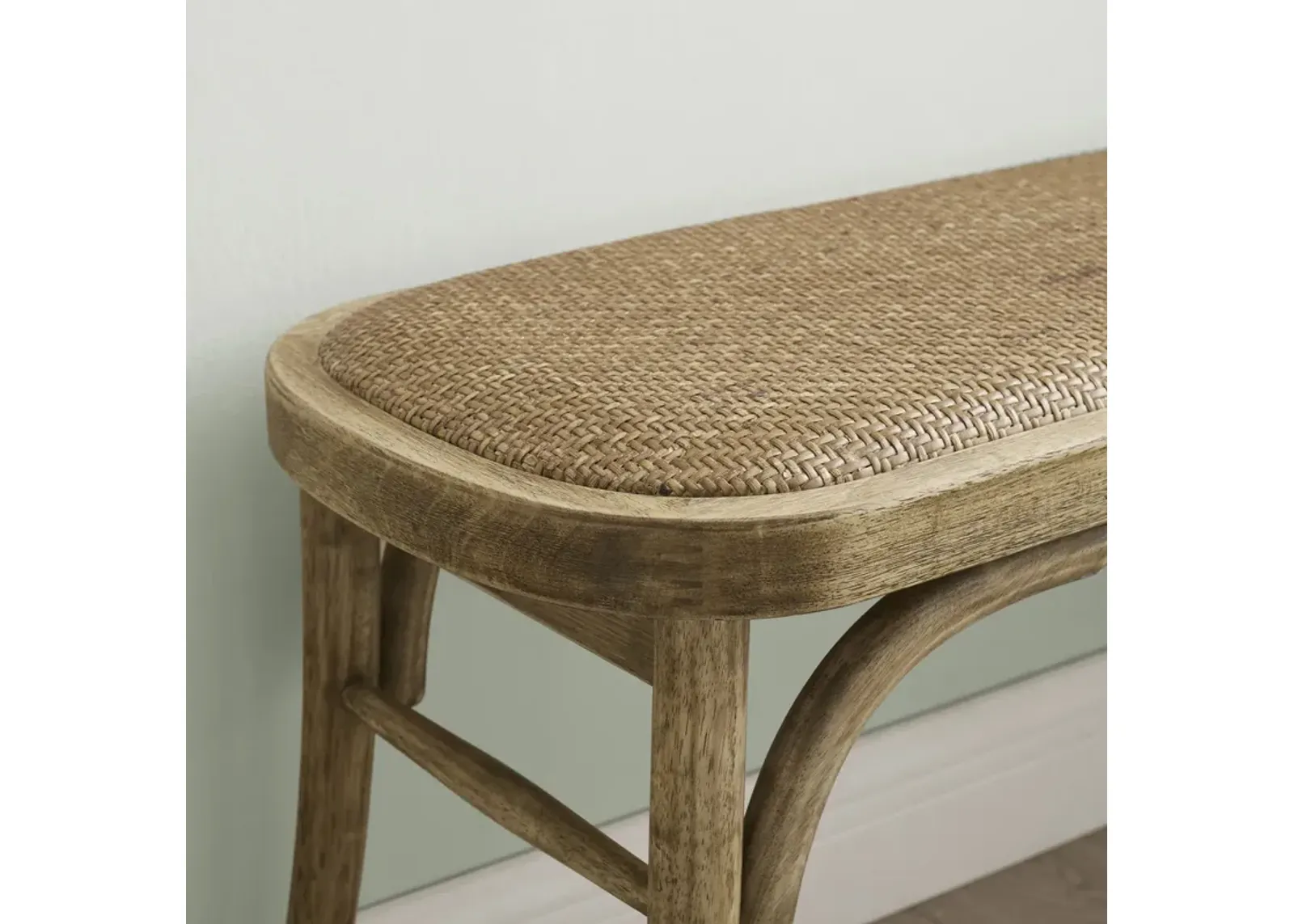 Linon Connelly Bentwood Bench Brown