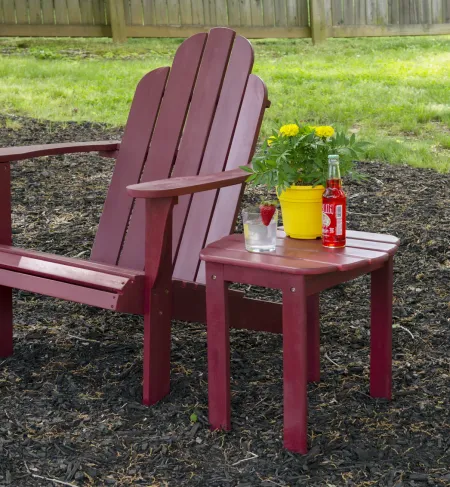 RED ADIRONDACK END TABLE