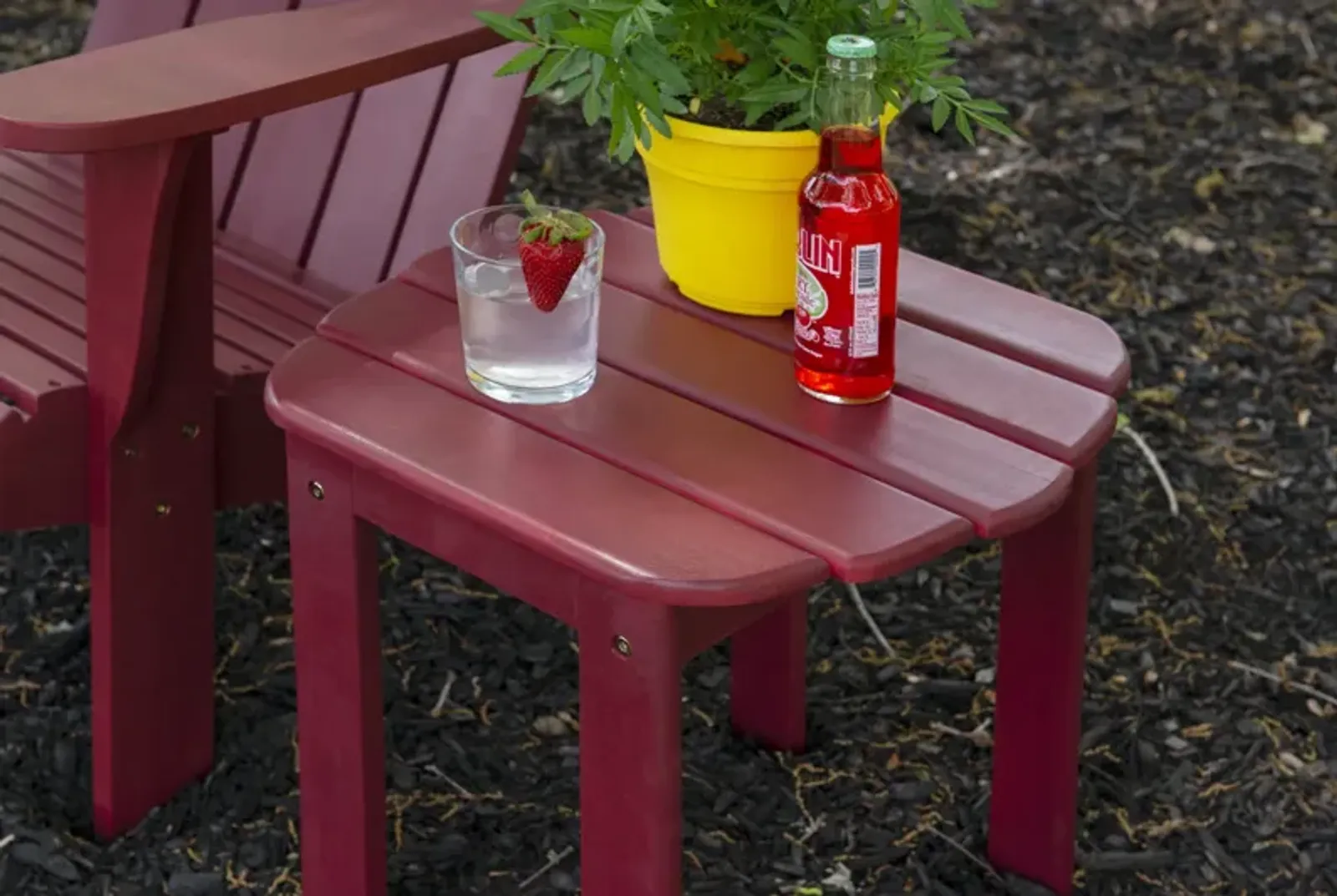 Linon Red Adirondack End Table