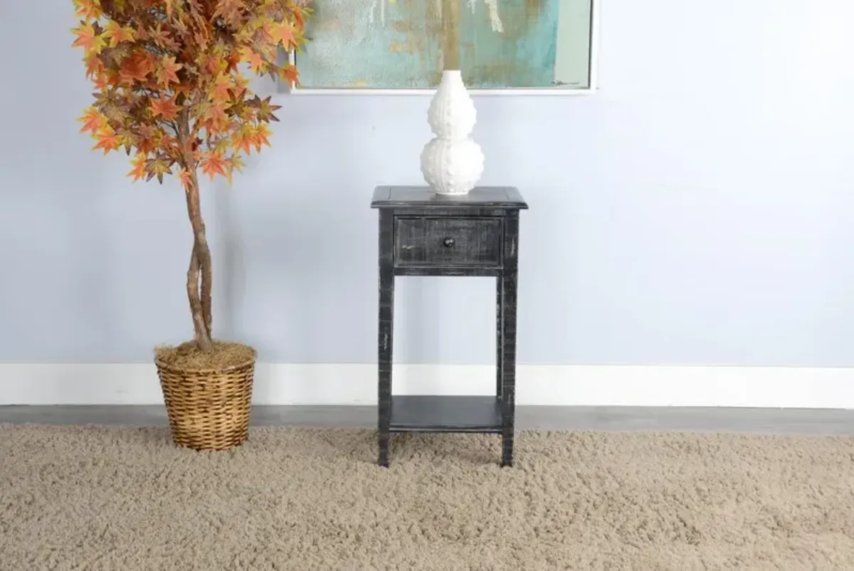 Sunny Designs Marina Black Sand 31 Inch Side Table