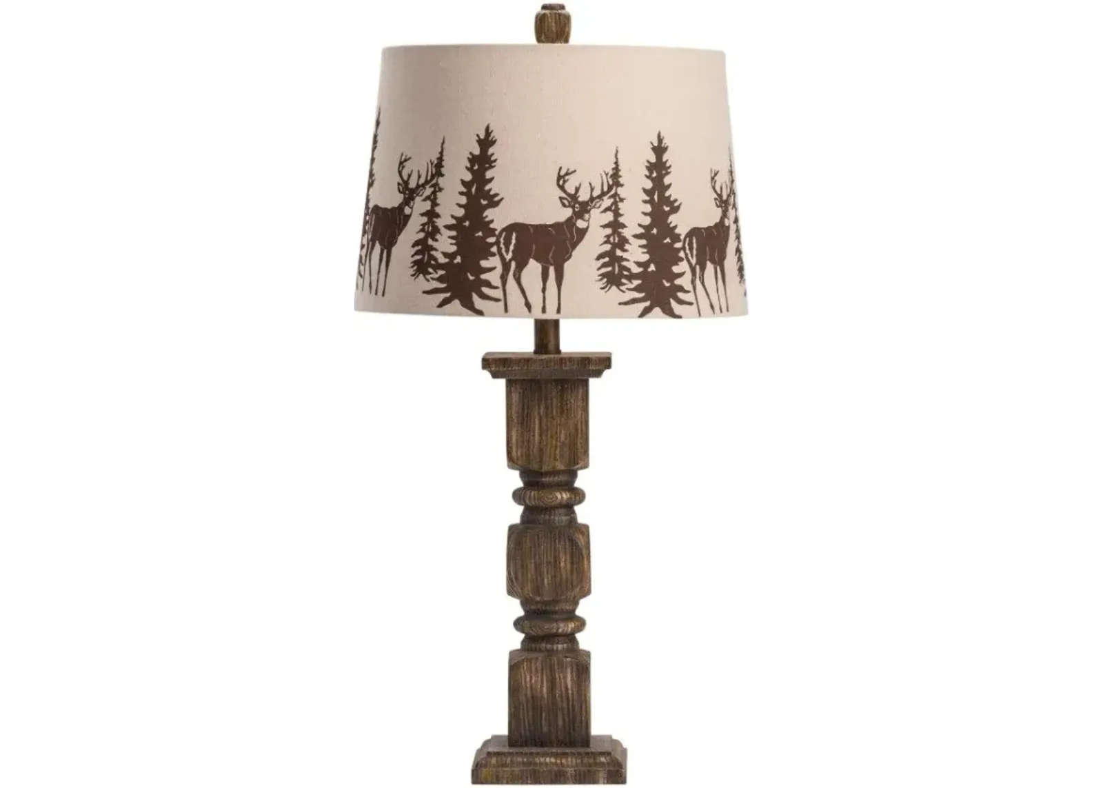 Crestview Hunt Beige/Brown Table Lamp