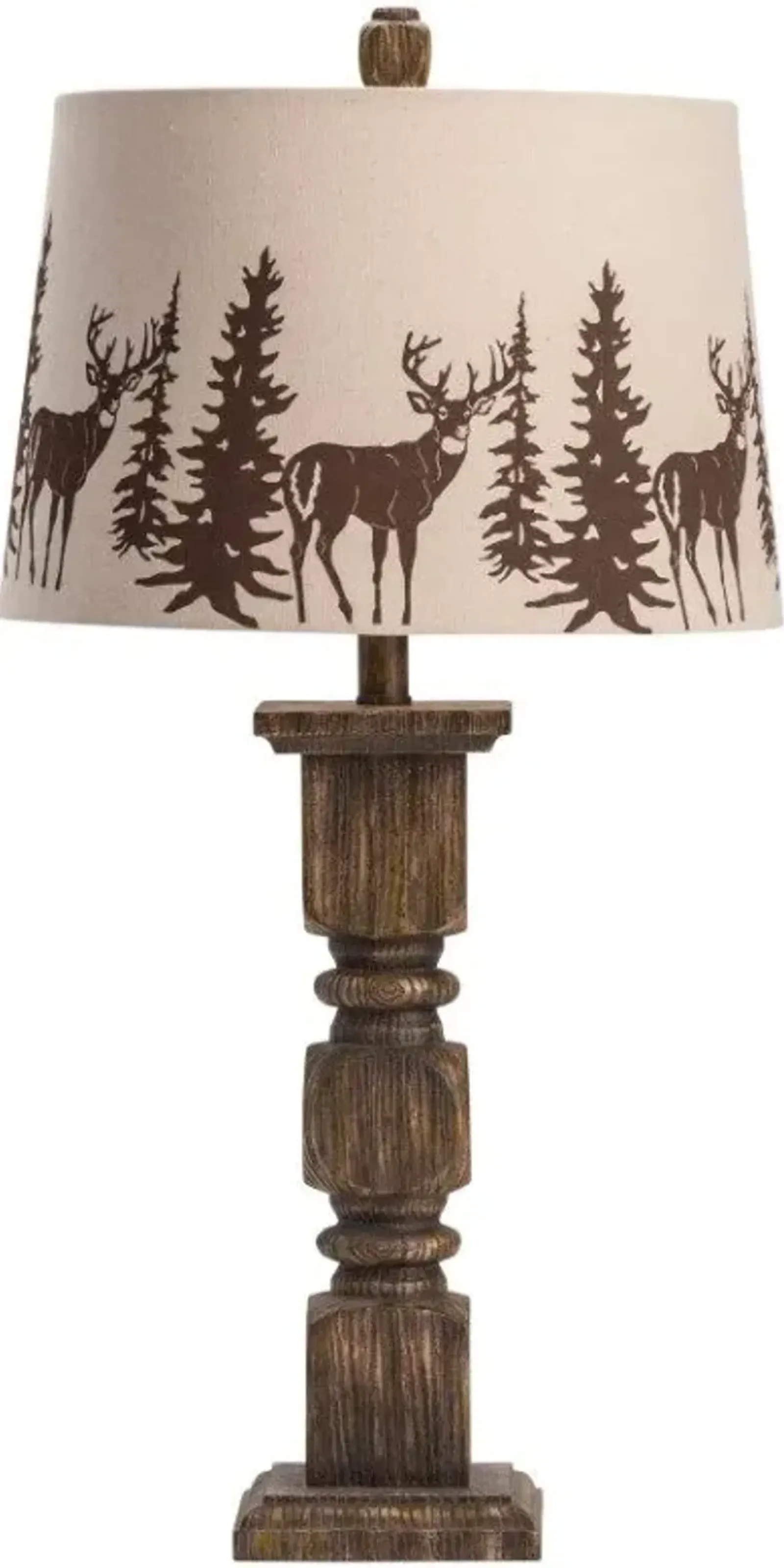 Crestview Hunt Beige/Brown Table Lamp