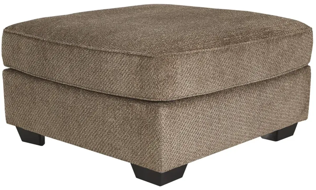 Ashley Graftin Oversized Accent Ottoman Teak Benchcraft