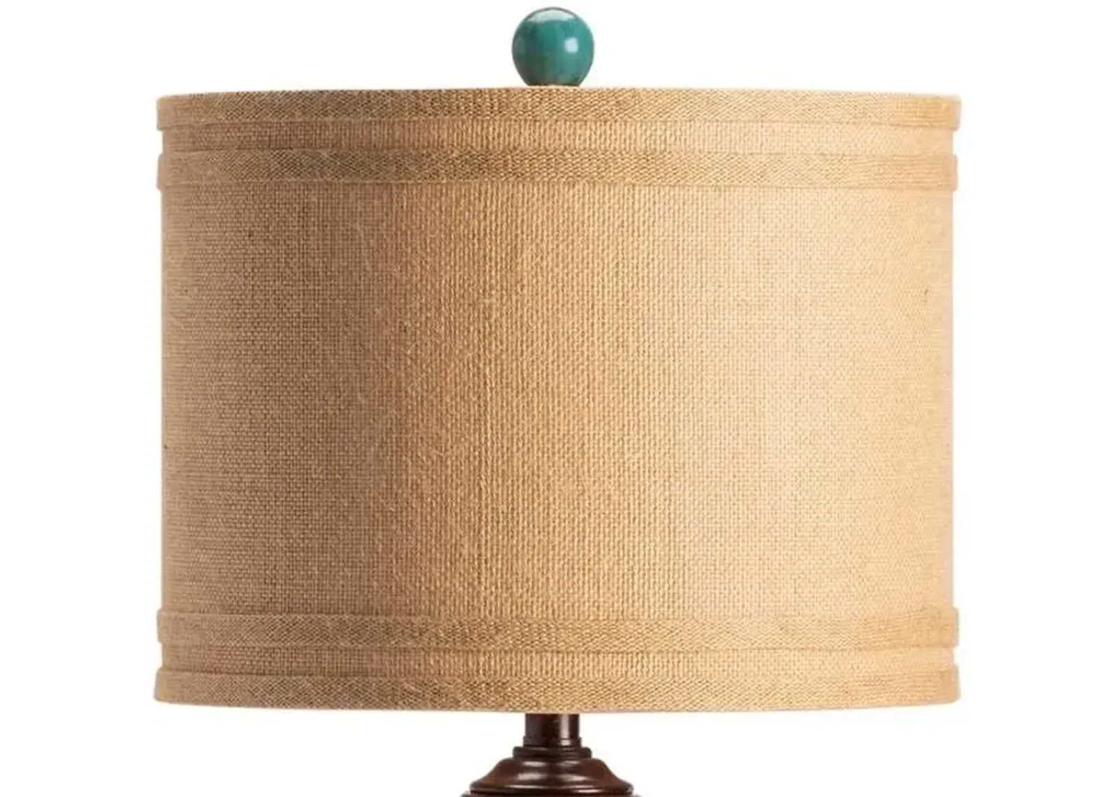 Crestview Napa Distressed Turquoise Table Lamp