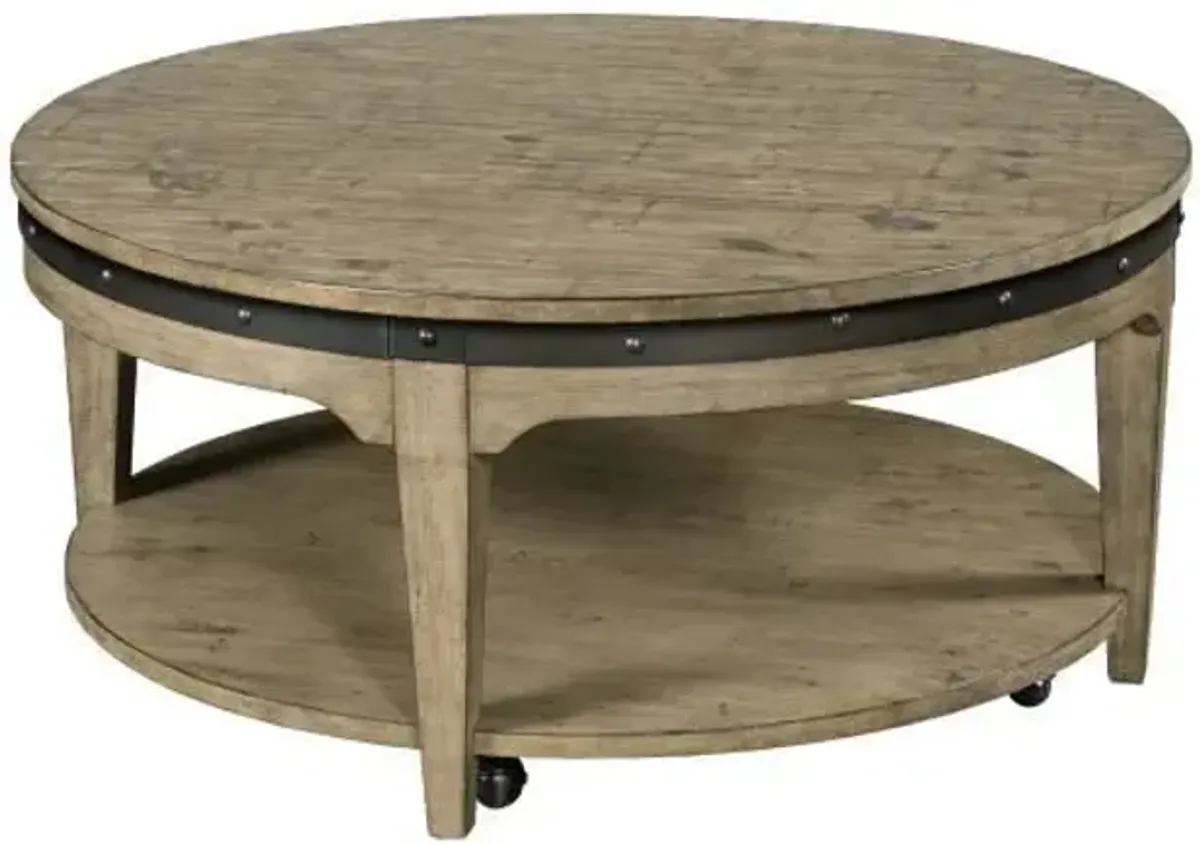 Kincaid Artisans Round Cocktail Table Plank Road